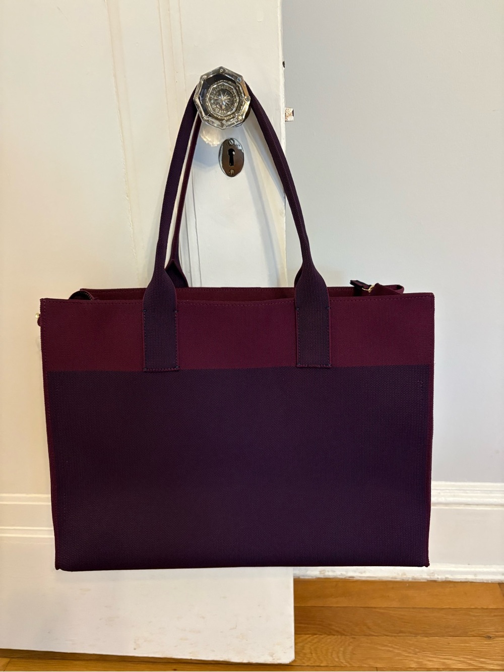 Rothy's Classic Tote in Dark Aubergine Like New